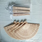 Load image into Gallery viewer, Wedding Engraved Hand Fan
