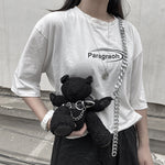 Load image into Gallery viewer, Gothic Doll Bear Crossbody Bag
