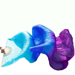 Load image into Gallery viewer, 120 cm Silk Dance Veil Fans Bamboo
