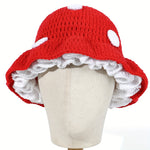 Load image into Gallery viewer, Shroom Bloom Crochet Hat
