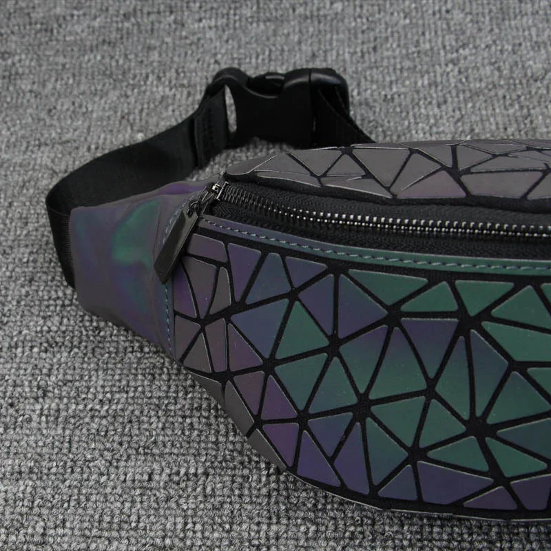 Holographic Night Reflective Belt Bag