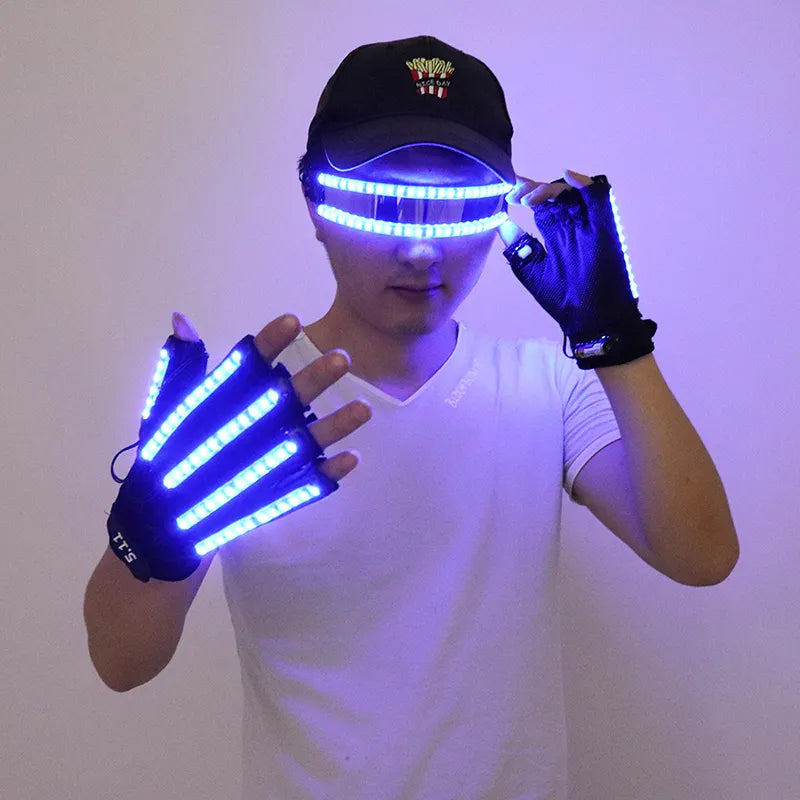 LED Gloves and Eye Mask