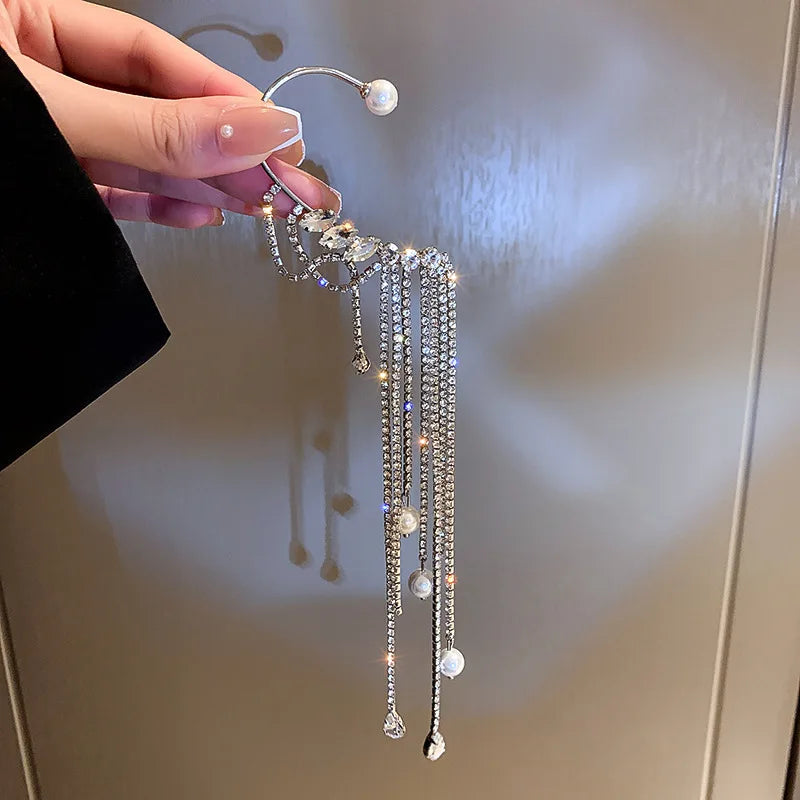 GlimmerFall -  Waterfall Earrings & Cuffs Set