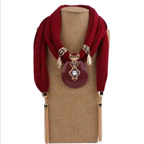 Boho Scarf Necklace