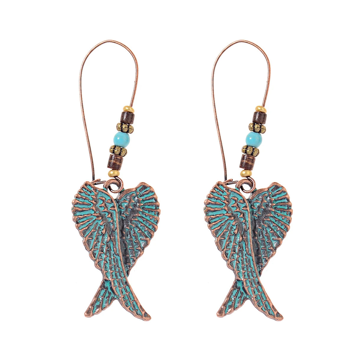 Divine Aura Goddess Earrings – Boho Gold & Blue Festival Glam