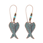 Load image into Gallery viewer, Divine Aura Goddess Earrings – Boho Gold &amp; Blue Festival Glam
