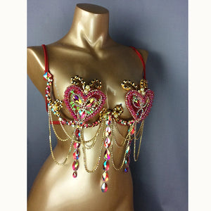 Sama Rhinestone Festival Bra