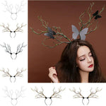 Load image into Gallery viewer, Gothic Deer Horns Headpiece
