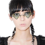 Load image into Gallery viewer, Runbird Triangle Punk Sunglasses – Retro Edge for Festivals &amp; Parties
