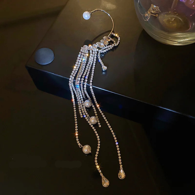 GlimmerFall -  Waterfall Earrings & Cuffs Set