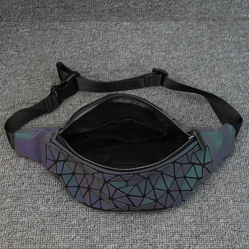 Holographic Night Reflective Belt Bag