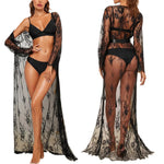 Load image into Gallery viewer, Black Lace Kimono
