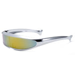Load image into Gallery viewer, Cyberpunk Mirrored Shield Sunglasses
