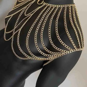 Midnight Alpha™ – Men’s Tassel Body Chain
