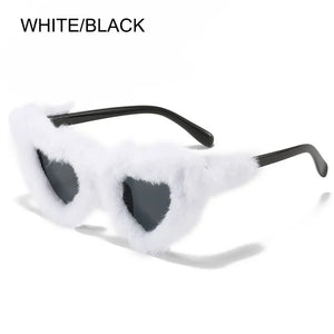 Furry Heart Sunglasses