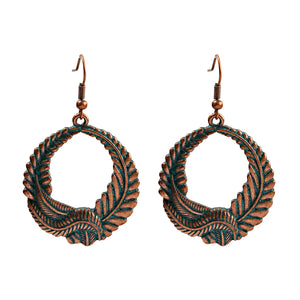 Divine Aura Goddess Earrings – Boho Gold & Blue Festival Glam