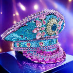 Load image into Gallery viewer, Rhinestone Festival Captain Hat
