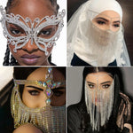 Load image into Gallery viewer, Sparkling  Rhinestone Face Mask
