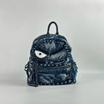Load image into Gallery viewer, Denim Punk Festival Backpack
