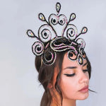 Load image into Gallery viewer, Majesty Crown – Festival Royalty &amp; Gothic Glam
