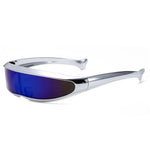 Load image into Gallery viewer, Cyberpunk Mirrored Shield Sunglasses
