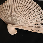 Load image into Gallery viewer, Wedding Engraved Hand Fan
