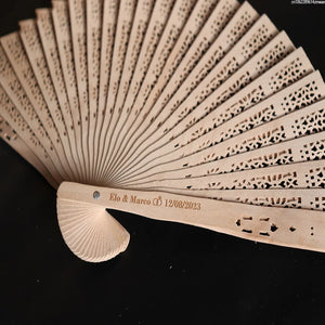 Wedding Engraved Hand Fan