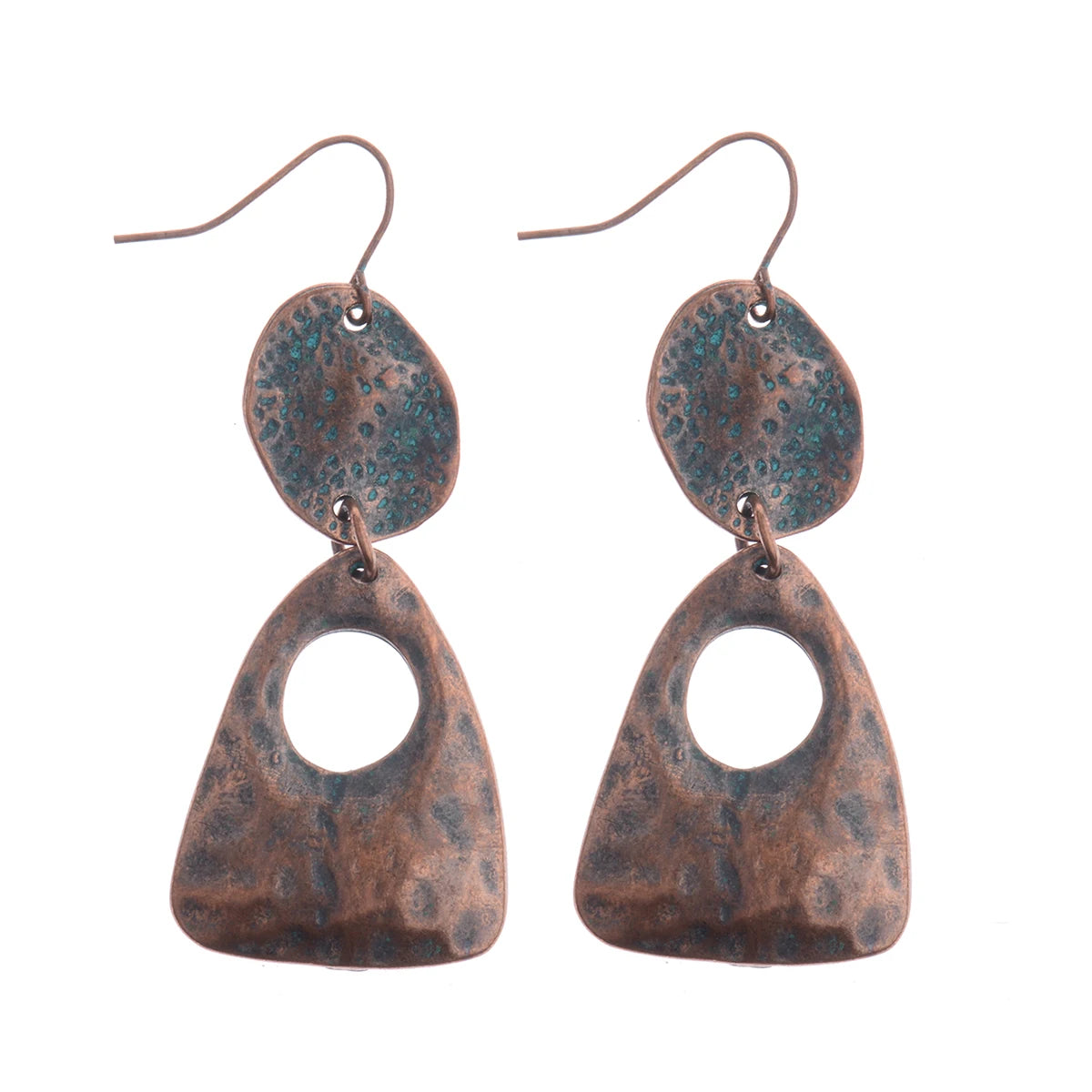 Divine Aura Goddess Earrings – Boho Gold & Blue Festival Glam