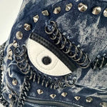 Load image into Gallery viewer, Denim Punk Festival Backpack
