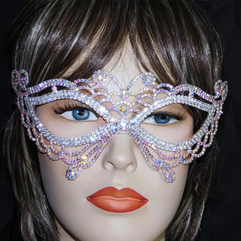 Sparkling  Rhinestone Face Mask