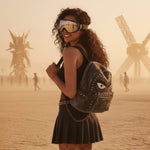 Load image into Gallery viewer, Denim Punk Festival Backpack
