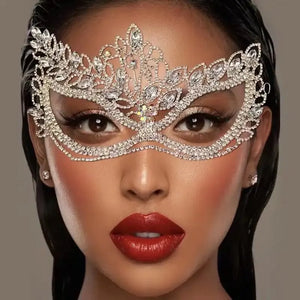 Sparkling  Rhinestone Face Mask