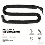 Load image into Gallery viewer, Heavy Duty Combination Bike Chain Lock
