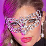 Load image into Gallery viewer, Sparkling  Rhinestone Face Mask
