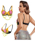 Load image into Gallery viewer, Mermaid Sequin Bra Top
