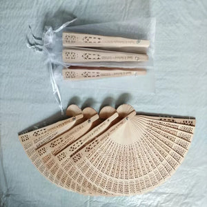 Wedding Engraved Hand Fan