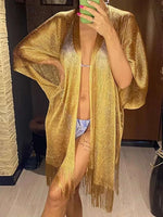 Load image into Gallery viewer, Tassel Katfan Kimono
