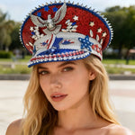 Load image into Gallery viewer, Rhinestone Festival Captain Hat
