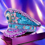 Load image into Gallery viewer, Rhinestone Festival Captain Hat
