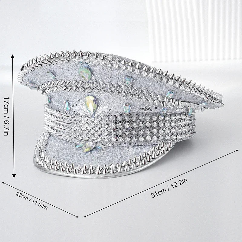 Burning Man Sequin Hat