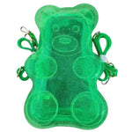 Load image into Gallery viewer, Green bear-shaped gel pack with straps 
