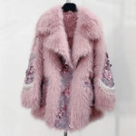 Load image into Gallery viewer, Sequined Fur Jacket
