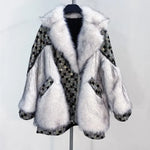 Load image into Gallery viewer, Sequinned Diamonds Fur Coat
