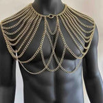 Load image into Gallery viewer, Midnight Alpha™ – Men’s Tassel Body Chain
