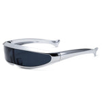 Load image into Gallery viewer, Cyberpunk Mirrored Shield Sunglasses
