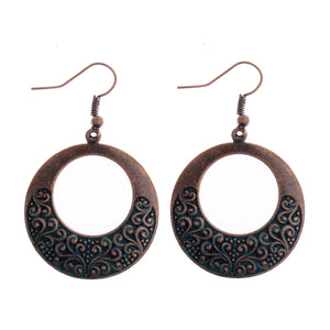 Divine Aura Goddess Earrings – Boho Gold & Blue Festival Glam