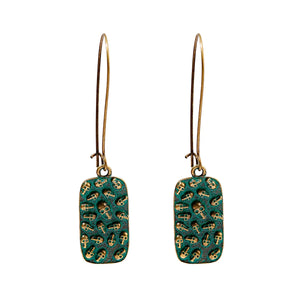 Divine Aura Goddess Earrings – Boho Gold & Blue Festival Glam