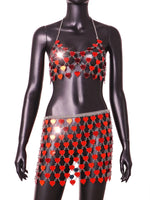 Load image into Gallery viewer, Red Heart Sequins Chest Set
