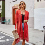 Load image into Gallery viewer, Tassel Katfan Kimono
