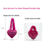 Load image into Gallery viewer, Fur Heart Shaped Bag
